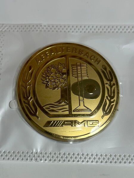 メルセデスベンツ コマンドダイヤルプレート AMGエンブレム アップルツリー 金色
