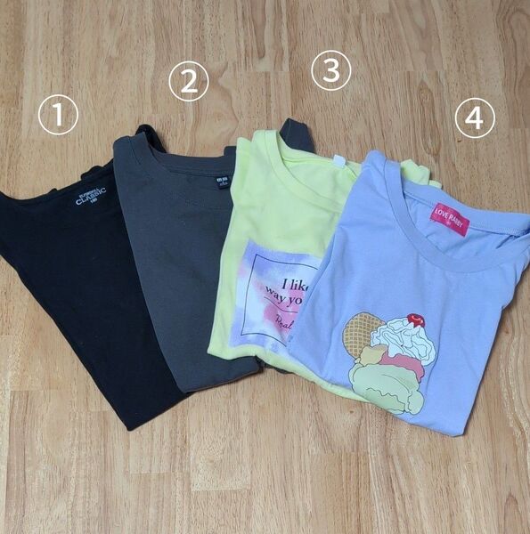Tシャツ ガールズ 160センチ 4枚セット