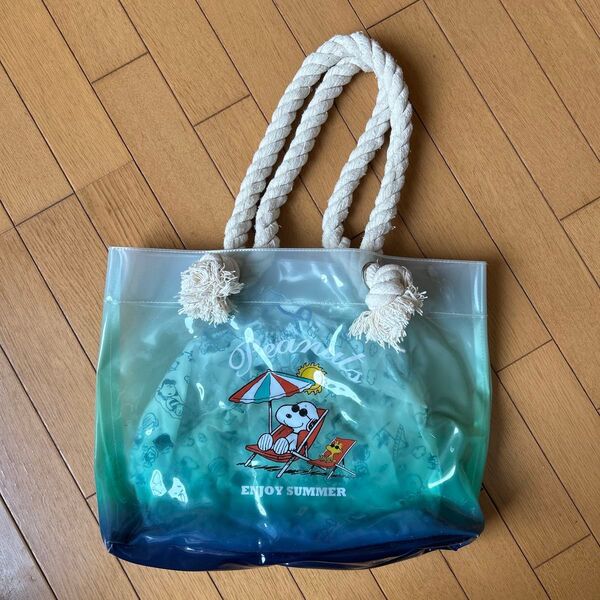 PEANUTS SNOOPY スヌーピー ビーチバッグ ビニールバッグ プールバッグ