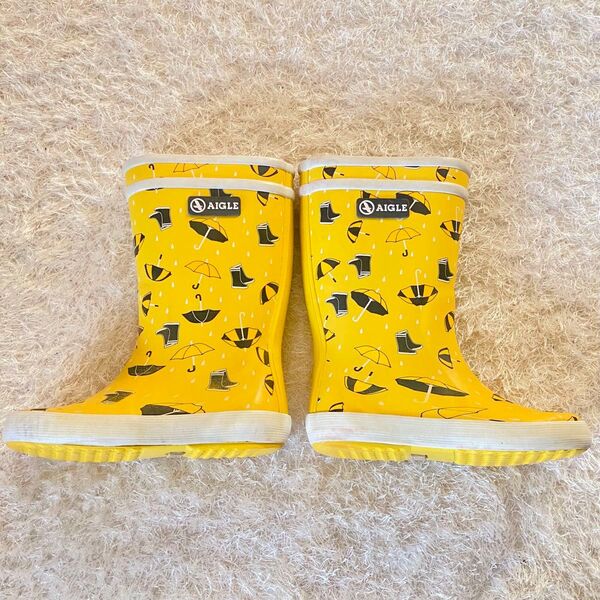 AIGLE キッズ レインブーツ17.5cm