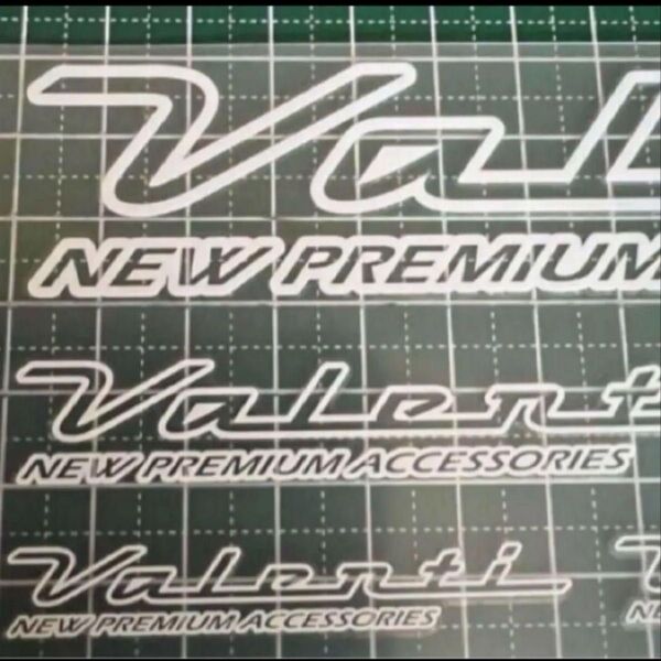 ヴァレンティ(VALENTI)ステッカー 3種類セット ホワイト