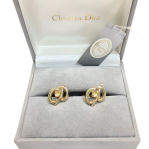 【美品】 Christian Dior ディオール カフス ゴールド