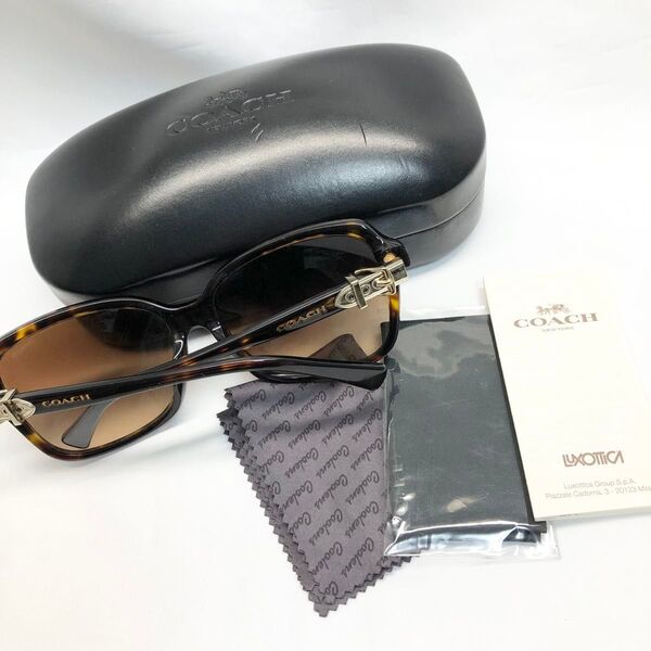 COACH コーチ サングラス 色つきレンズ べっこう柄 ブラウン 系