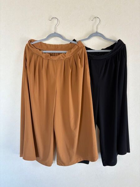 UNIQLO ユニクロ ワイドパンツ 2枚セット(M)