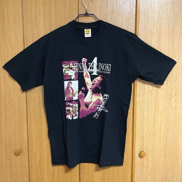 新日本プロレス アントニオ猪木 引退試合 闘魂 記念 Tシャツ Lサイズ