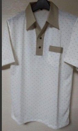 vintage 70's? シャツ メンズ 半袖 日本製 M 新品タグなし 麻混 トップス 昭和レトロ 夏 涼しい