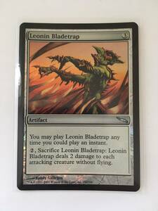 MTG　Leonin Bladetrap/レオニンの刃罠　(MRD/ミラディン,英) 1枚(Foil)