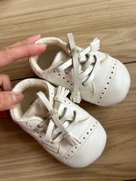 mimi poupons ベビーシューズ ファーストシューズ 11.5cm ホワイト