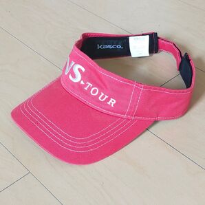 kasco サンバイザー VS TOUR レッド
