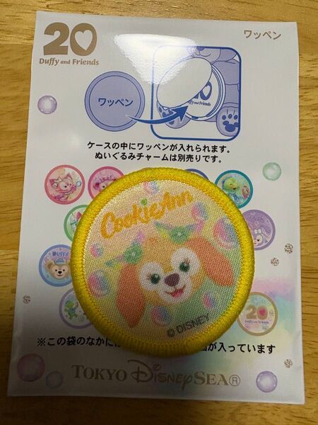 【在庫確認必須】20周年/ディズニーシー/カラフルハピネス/ワッペン/クッキーアン