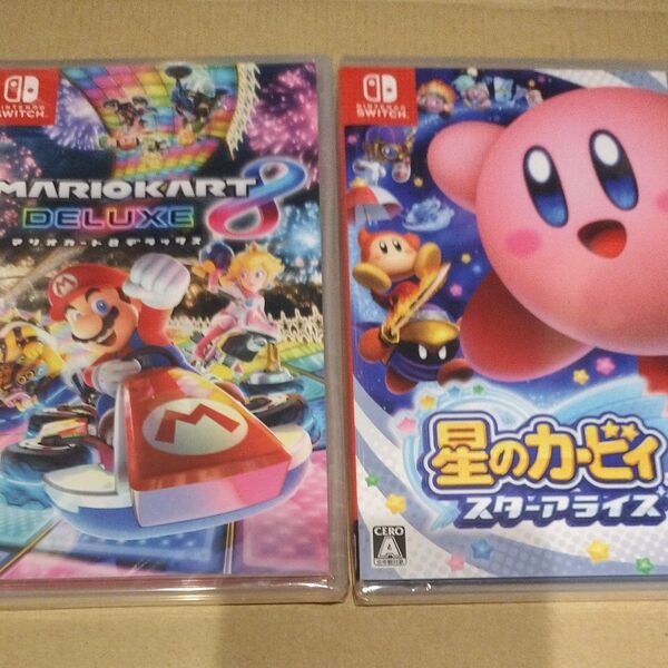 未開封新品◆ マリオカート8 デラックス&星のカービィ スターアライズ