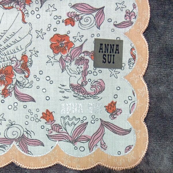 ANNA SUI アナスイ ハンカチ スカラップ 人魚 マーメイド