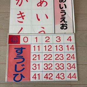あいうえお表 すうじひ表 2枚セット
