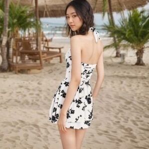 【フォロー割引】水着 ワンピース レディース ホワイト プール 海 XL