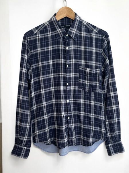2010ss COMME des GARCONS HOMME コムデギャルソンオム縮絨切替シャツ