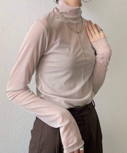 【美品】NEUNA 2wayシアータートルネックメロートップス 完売品
