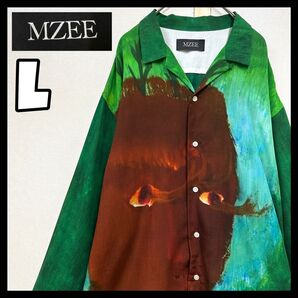 RYKEY DADDY DIRTY MZEE TEAM SHIRT JISIN シャツ 総柄 長袖シャツ リッキーダディ 個性的