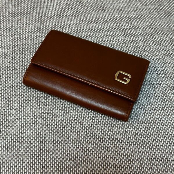 GUCCI レザー キーケース ブラウン 6連