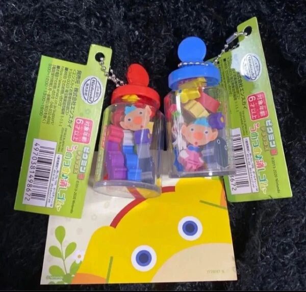 ピクミン つめつめ 消しゴム キーホルダー 2種セット 消しゴム全12種入り カード付き ⑥
