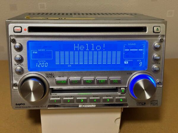 希少 サンヨー EXCEDIO 2DIN CD MD デッキ CDF-MD7