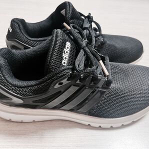 cloudfoam adidas 25cm アディダス スニーカー ランニングシューズ ブラック 黒 Ortholite