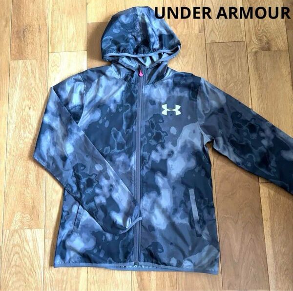 UNDER ARMOUR アンダーアーマー ウインドブレーカー パーカー 軽量 黒 グレー 日焼け対策