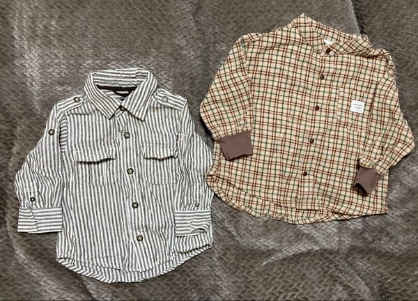 男の子 シャツ 2枚セット 80cm 90cm トップス BabyGap futafuta バースデイ