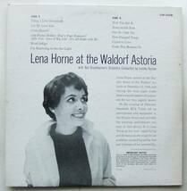 ◆ LENA HORNE At The Waldorf Astoria ◆ RCA LSO-1028 (dog:dg) ◆ W_画像2