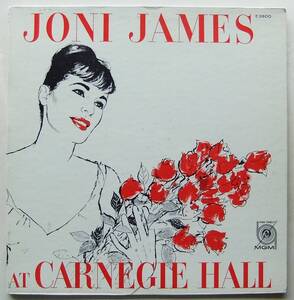 ◆ JONI JAMES At Carnegie Hall ◆ MGM E3800 (color:dg) ◆