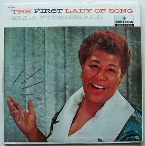 ◆ ELLA FITZGERALD / The First Lady Of Song ◆ Decca DL 8695 (black:dg:カタログ付き) ◆ W