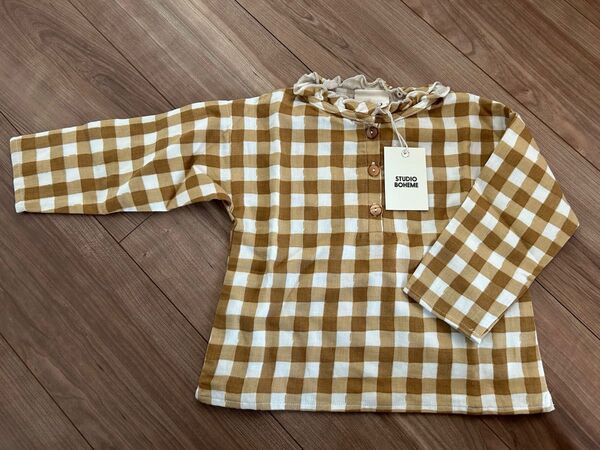 STUDIO BOHEME 海外子ども服 BLOUSE チェックブラウス 新品