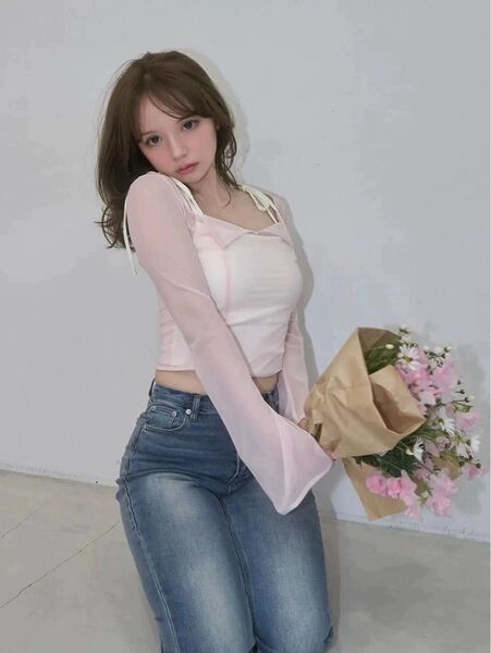 最終下げ!ラスト1点!ANDMARY Roy tulle set tops