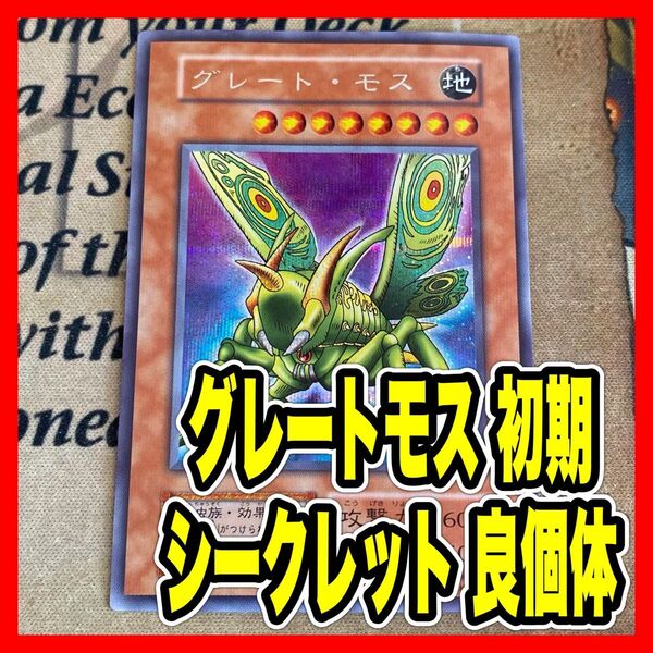 遊戯王初期 グレートモス シークレットレア 良個体