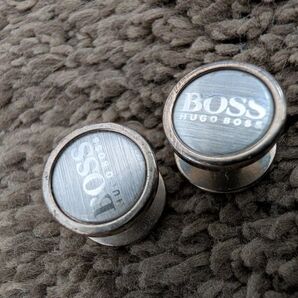 BOSS HUGO BOSS カフリンクス 2個セット シルバー