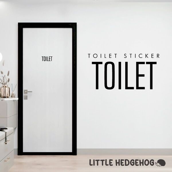 文字 トイレ TOILET ドア 扉 カッティング ステッカー シール サイン ドア インテリア マーク おしゃれ シンプル