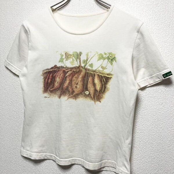 【謎のヴィンテージTee】US古着 90s COOP 野菜 栽培 デザインTシャツ