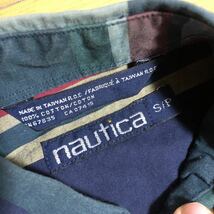 nautica ノーティカ　チェックシャツ 半袖シャツ チェック柄 vintage usa アメリカ　ヴィンテージ_画像3