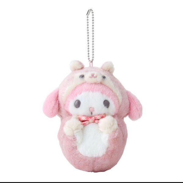 新品★マイメロディ マスコットホルダー(森の小動物)マイメロ キーホルダー