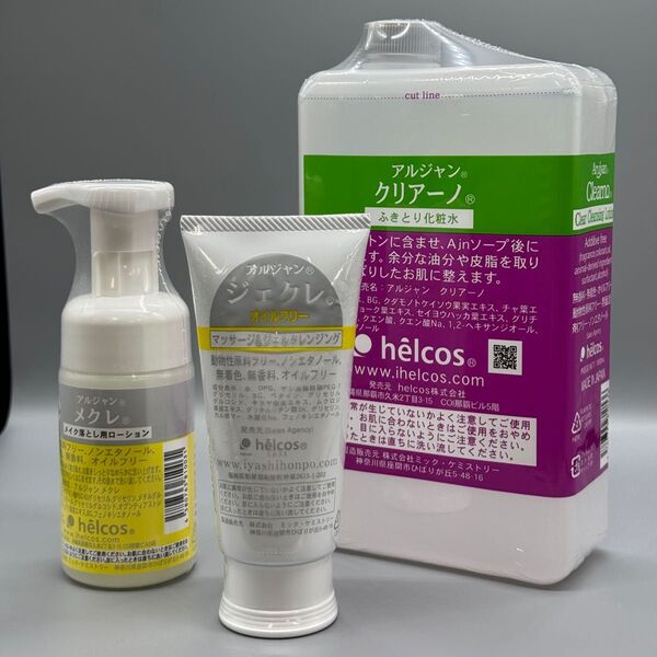 helcosヒルコス J-15 ジェクレ95g×1アルジャンクリアーノ1000mL×1 メクレ(泡タイプ)100ml×1
