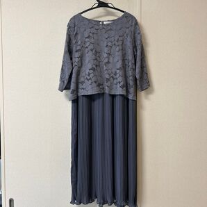 ワンピースドレス マタニティ服 授乳口あり フォーマル 七分袖