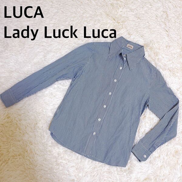 LUCA LADY LUCK LUCA シャツ ストライプ 長袖 トップス ストライプ 長袖シャツ 長袖