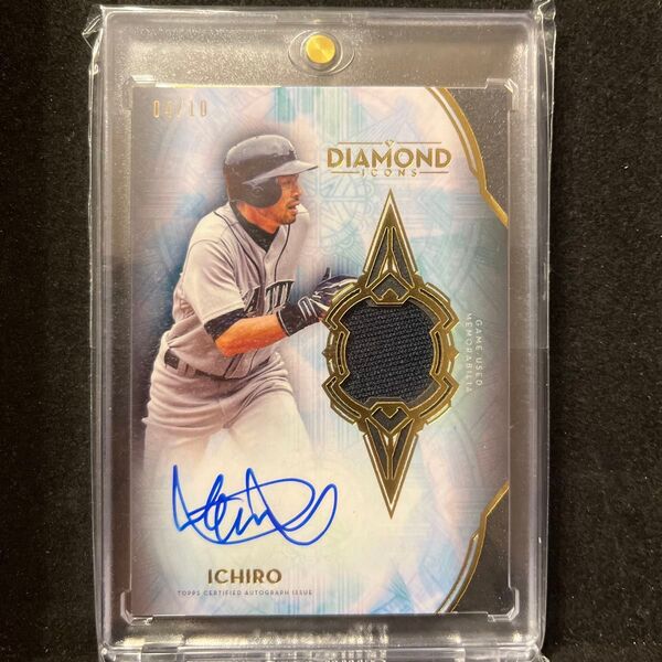 10枚限定 Topps Diamond Icons イチロー 試合着用メモラビリア 直筆サインカード