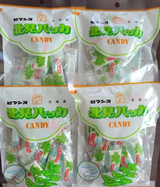 北海道 ロマンス製菓 北見ハッカCandy 4袋セット