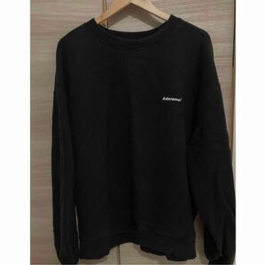 ADER ERROR スウェット ブラック ロゴ A3