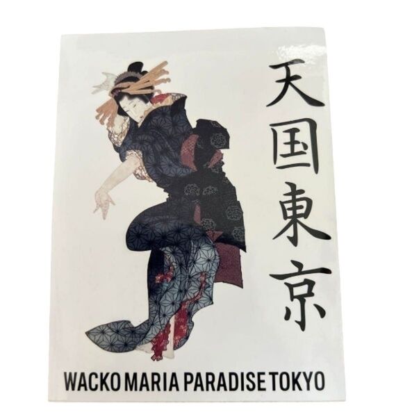 ワコマリア 天国東京 ロゴステッカー 浮世絵 美人画 見返り美人 guilty parties レア