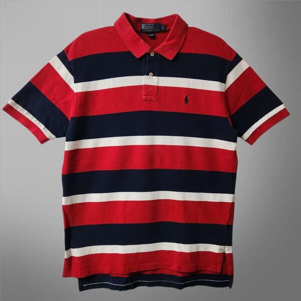 90s Polo by Ralph Lauren ラルフローレン ポロシャツ ボーダー L