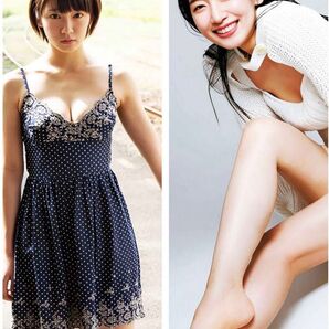 ⑨吉岡里帆さんの抱き枕カバー/紺地白ドットキャミソール・白羽織もの