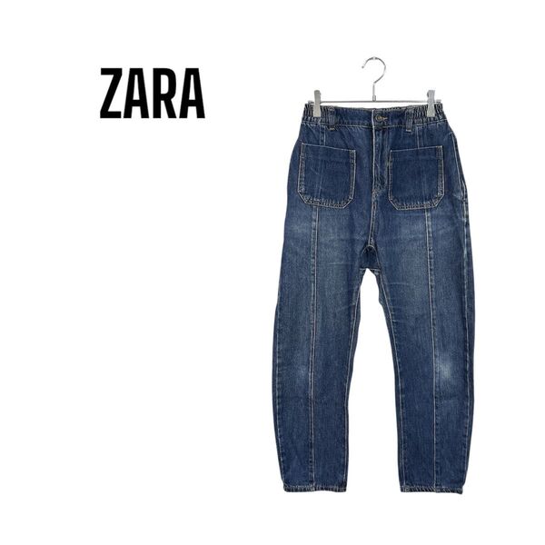 ZARA ザラ ヴィンテージ風 デニム ワークパンツ S