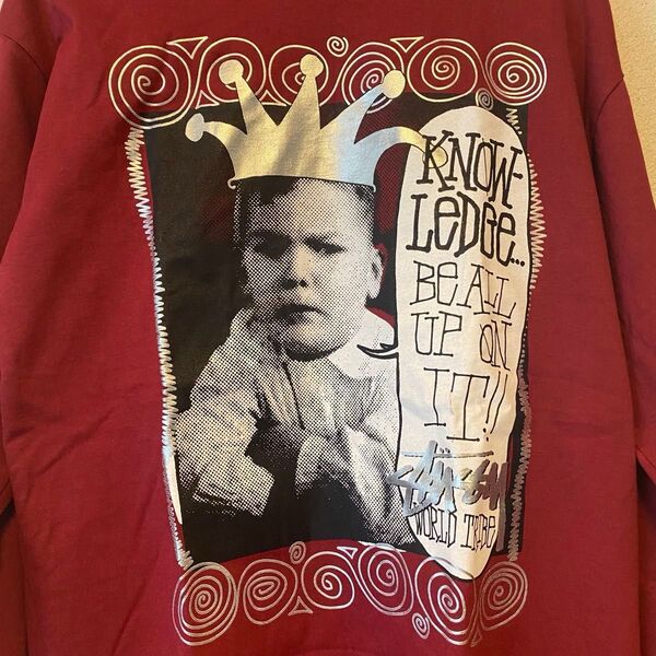 レア 00s OLD STUSSY L/S Tee "KIDS" Tシャツ 未使用
