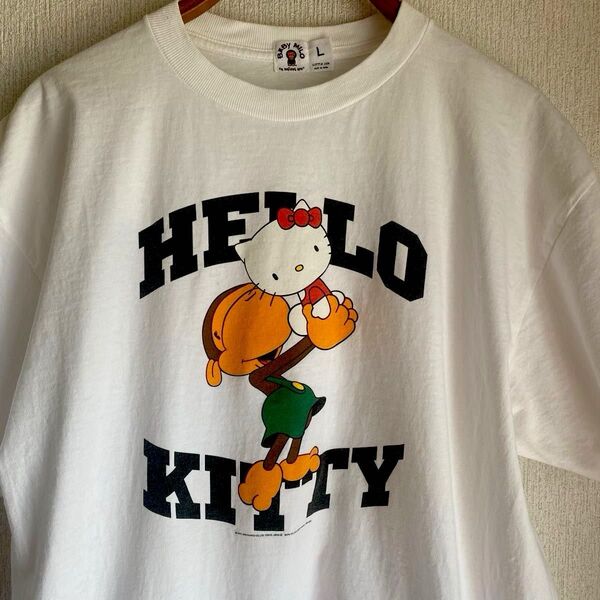 A BATHING APE × Hello Kitty baby milo Tシャツ L 白